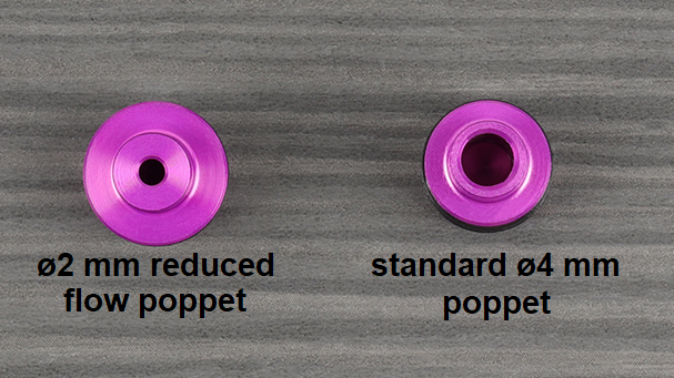 PULSAR D reduced-flow poppet