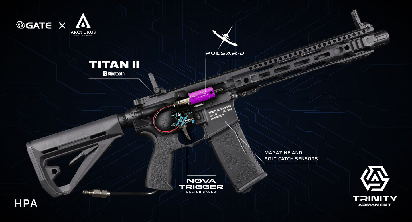 TRINITY ARMAMENT GA-TA03P HPA Training Replica with PULSAR D & TITAN II Bluetooth®