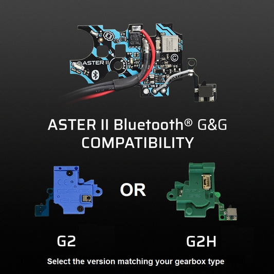 ASTER II Bluetooth® EXPERT for G&G G2/G2H Gearbox + Adjustable Quantum Trigger 2 [AEG & HPA]