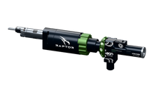 GATE RAPTOR V2 — black HPA engine with a PTX-green QD ring and white engraving
