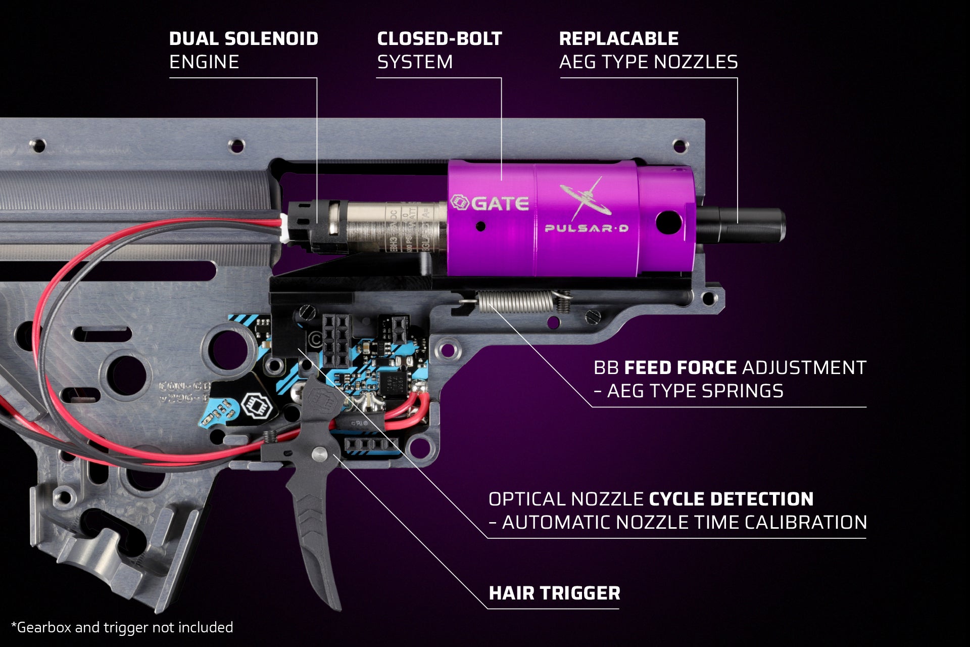 PULSAR D Dual Solenoid HPA Engine set with TITAN II Bluetooth® EXPERT