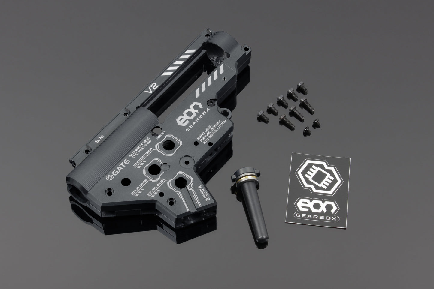EON V2 Gearbox rev. 2 [CNC] - Titanium / Silver
